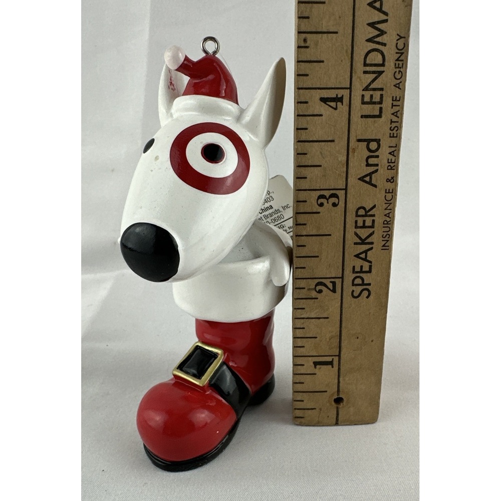 Target Wondershop 2024 Bullseye Dog in Santa‎ Boot Christmas Tree Ornament NEW - Picture 6 of 7